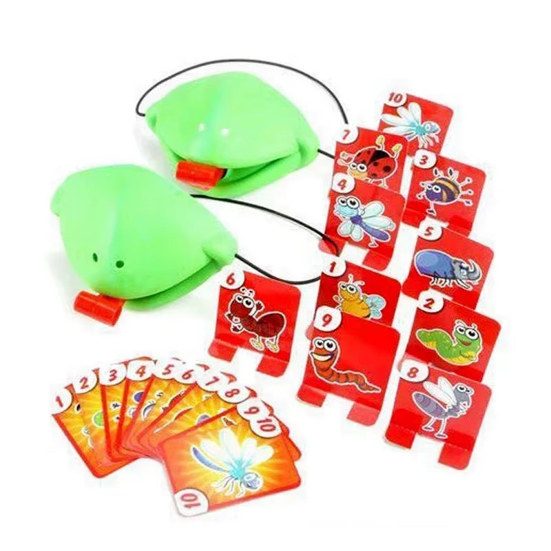 Frog Mask Wagging Tongue Lick Cards Board Games for Children Family Party Toys Antistress Funny Desktop Puzzle Game Toys Viral Kids Toys