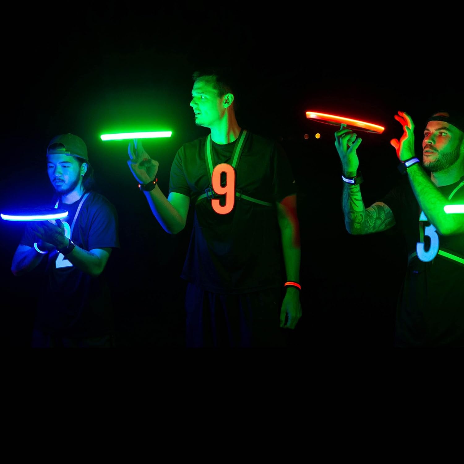 Flying Disc - 16 Million Color RGB or 36 Leds, Extremely Bright, Smart Modes, Auto Light Up, Rechargeable, Birthday, Camping, for Men/Boys/Teens/Kids, 175G Frisbee