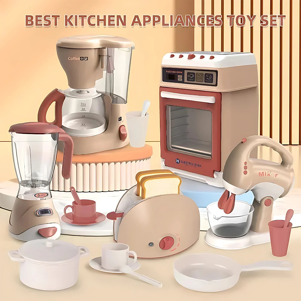 Kids Kitchen Toy Set Mini Simulation Household Appliances Toys for Children Pretend Play House Interactive Toys for Girls Boys