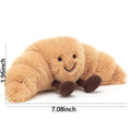 Stuffed Animals Funny Soft Food Plushies Toy Croissant Plush Smile Croissant Bread Pillow Gifts Z250208