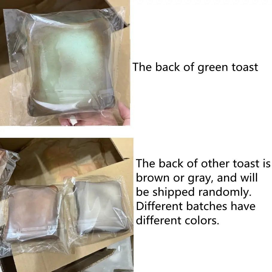 Soft Simulated Toast Squeeze Stress Relief Toys Squishy Bread Squeeze Fidget Toys Decompression Slow Rebound Sensory Toy Adults
