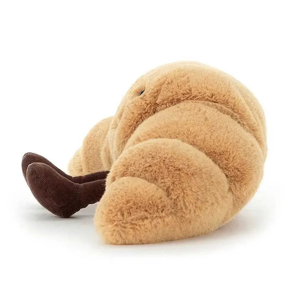 Stuffed Animals Funny Soft Food Plushies Toy Croissant Plush Smile Croissant Bread Pillow Gifts Z250208