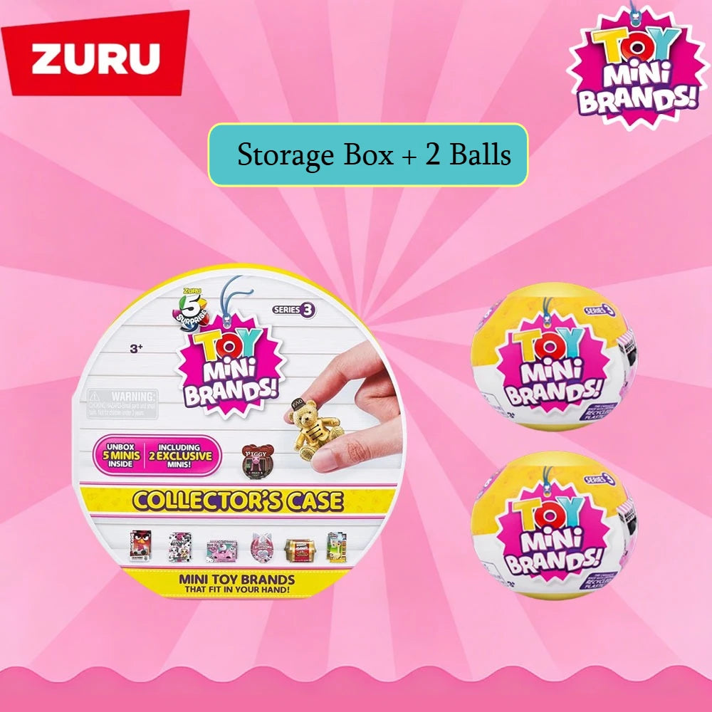 5 Surprise Mini Brands Toys Series 3 Blind Storage Box Mystery Collectibles 90 Minis Simulation Model Supermarket Series