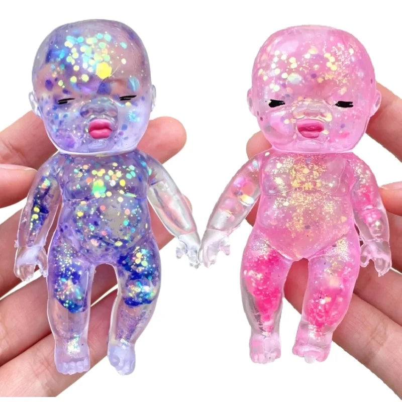 Squishy Maltose Sugar Baby Squeeze Toy Kawaii Baby Stretchable Slow Rising Fidget Toy for Adults Stress Anxiety Relief Gifts
