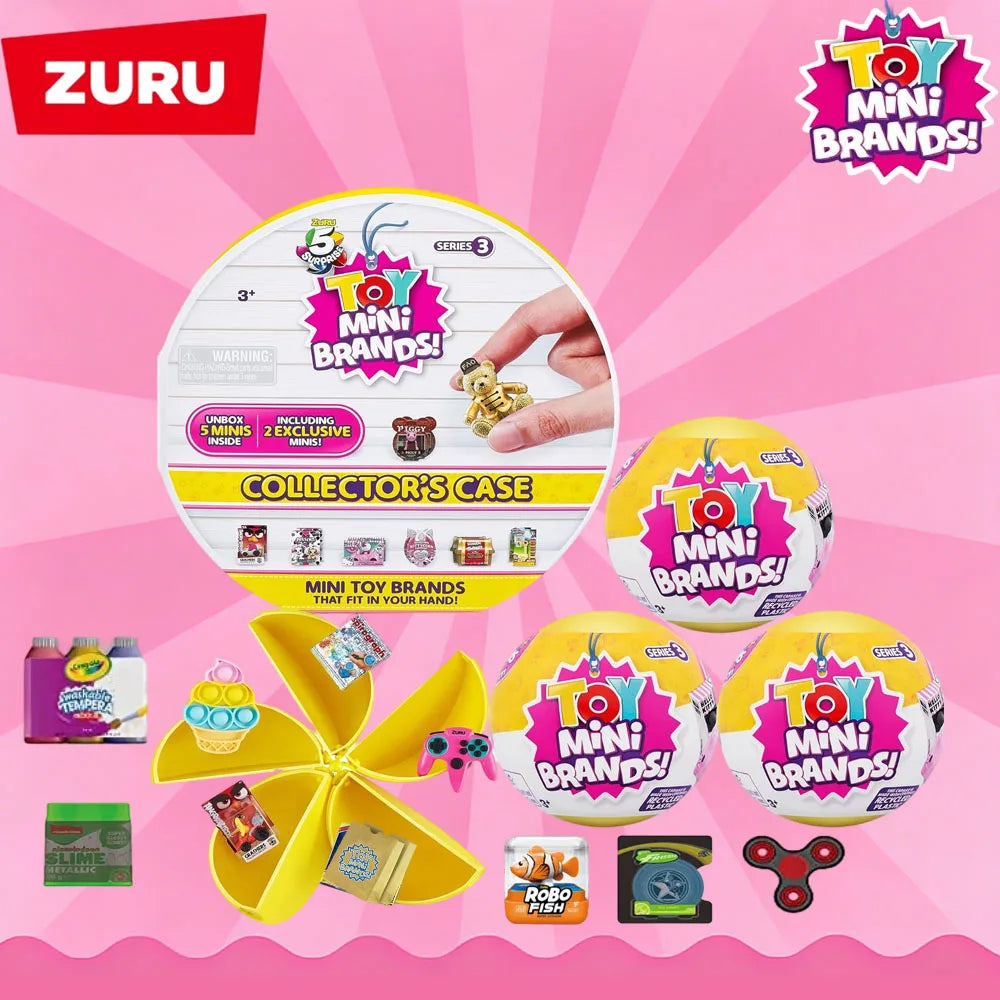 5 Surprise Mini Brands Toys Series 3 Blind Storage Box Mystery Collectibles 90 Minis Simulation Model Supermarket Series