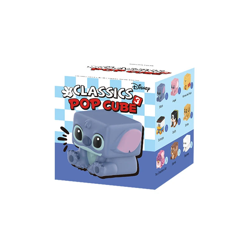 Disney Classics POP CUBE-3 Series Figures 1PC/9PCS POPMART Blind Box Cute Figurine Toy Action Figure