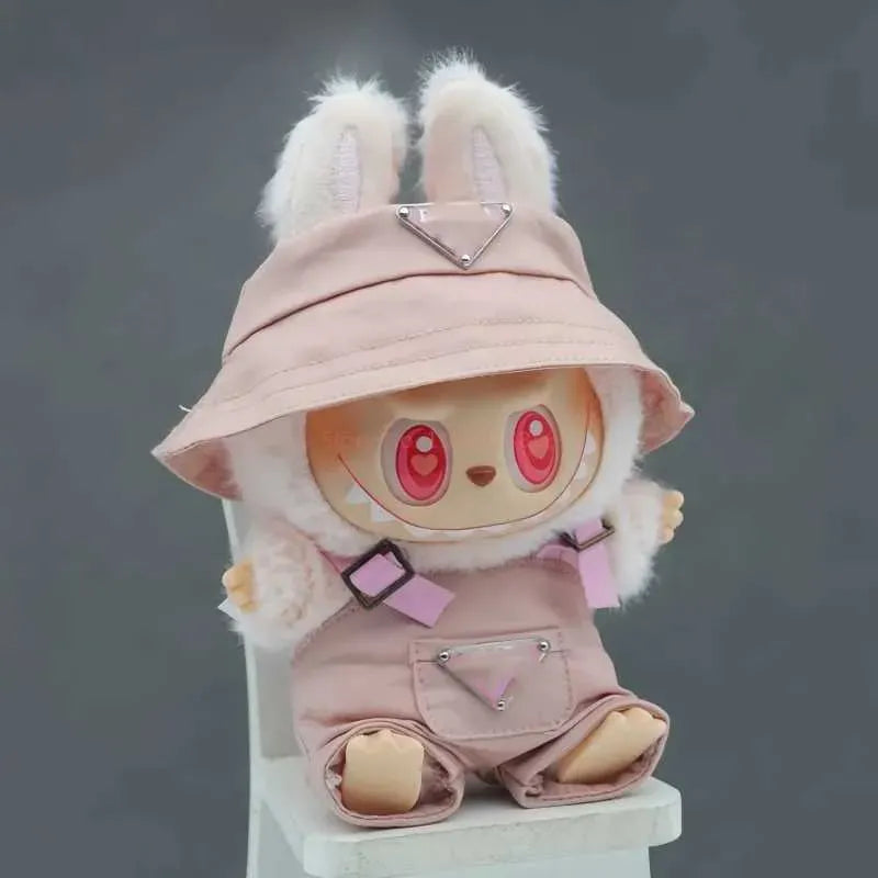 Fashion New Doll Apparel Labubu Doll Clothes Designer Only Clothes Hoodies Trendy Brand Knitted Pants Fishermans Hat Accessories