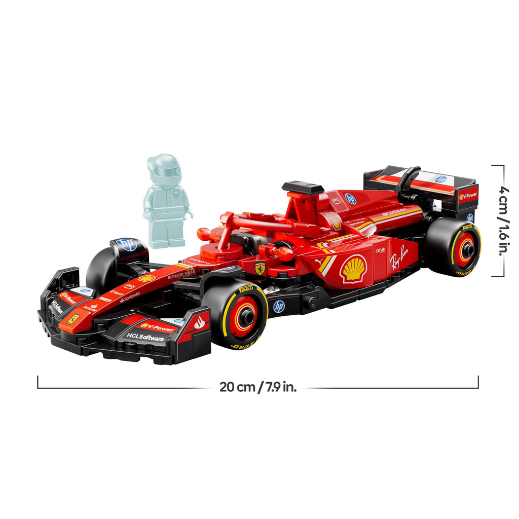 LEGO Speed Champions Ferrari SF-24 F1 Race Car Toy with a Collectible Formula 1 Driver Minifigure - Model Kits for 10+ Year Old Boys & Girls or Adult Motorsport Fans 77242 Viral Kids Toys