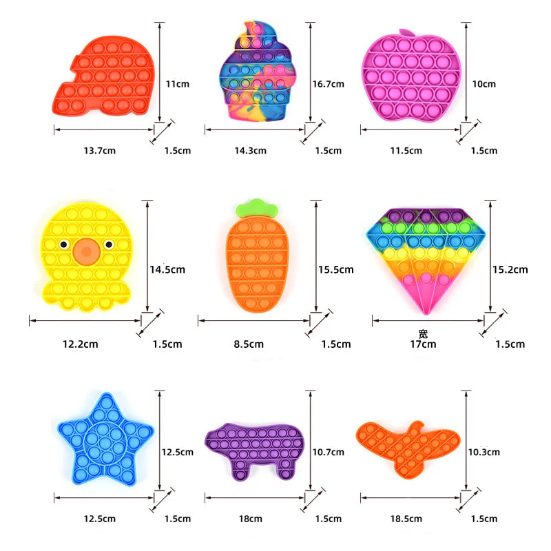 3-50Pcs Random Fidget Toys Mystery Gifts Pack Surprise Box 300 Different Fidget Set Antistress Relief Toys for Kids