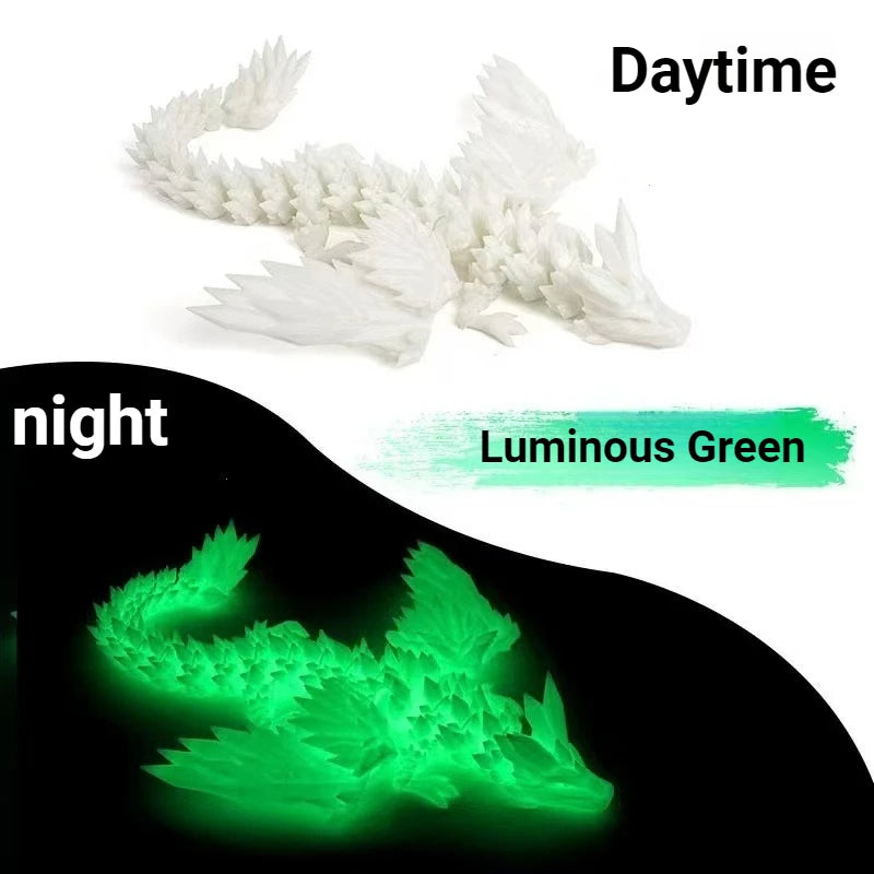 15Cm 3D Printed with Movable Wings Dragon Movable Joint Fidget Toy Rotatable Articulated Office Desktop Ornament Toy Crafts Gift