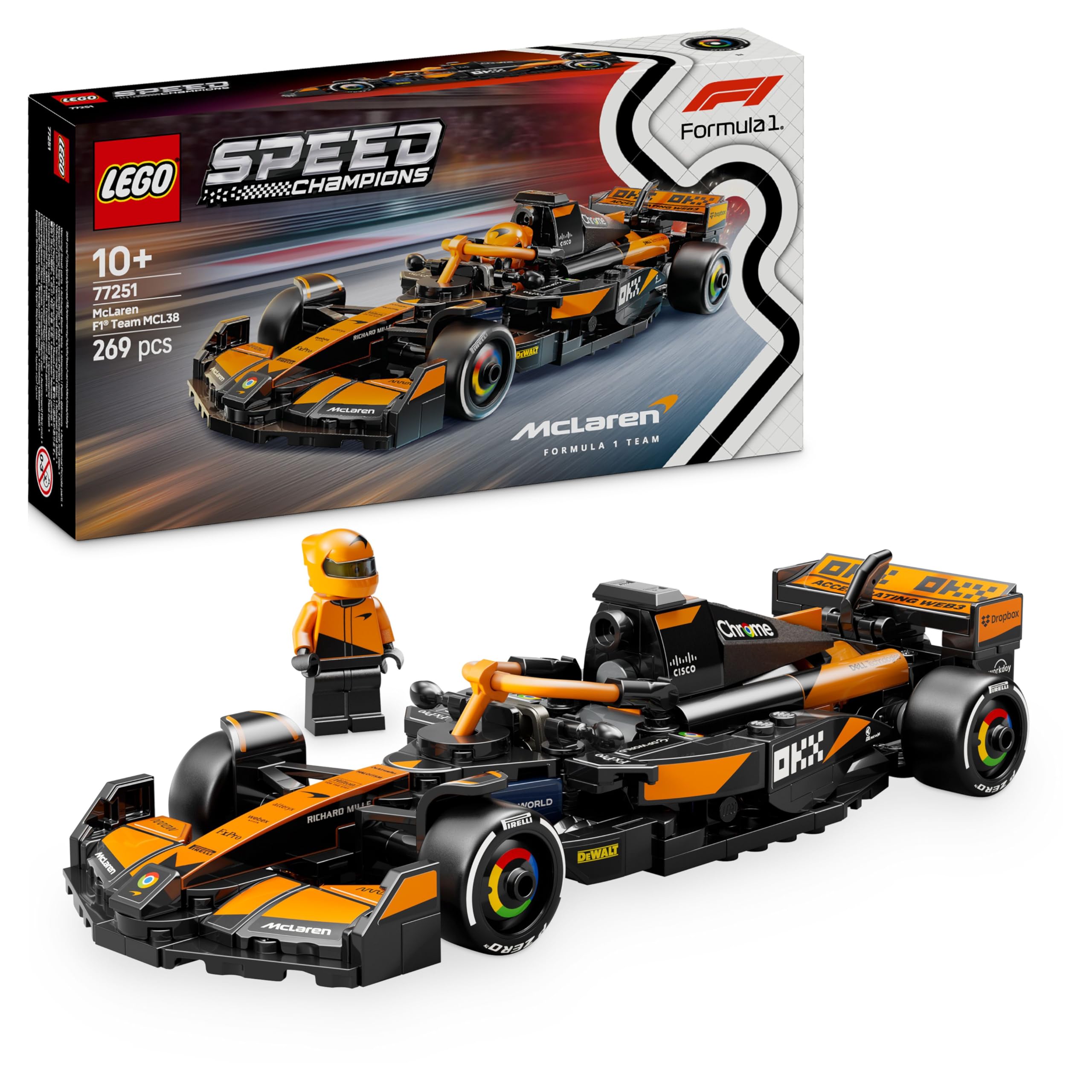 LEGO Speed Champions Ferrari SF-24 F1 Race Car Toy with a Collectible Formula 1 Driver Minifigure - Model Kits for 10+ Year Old Boys & Girls or Adult Motorsport Fans 77242 Viral Kids Toys