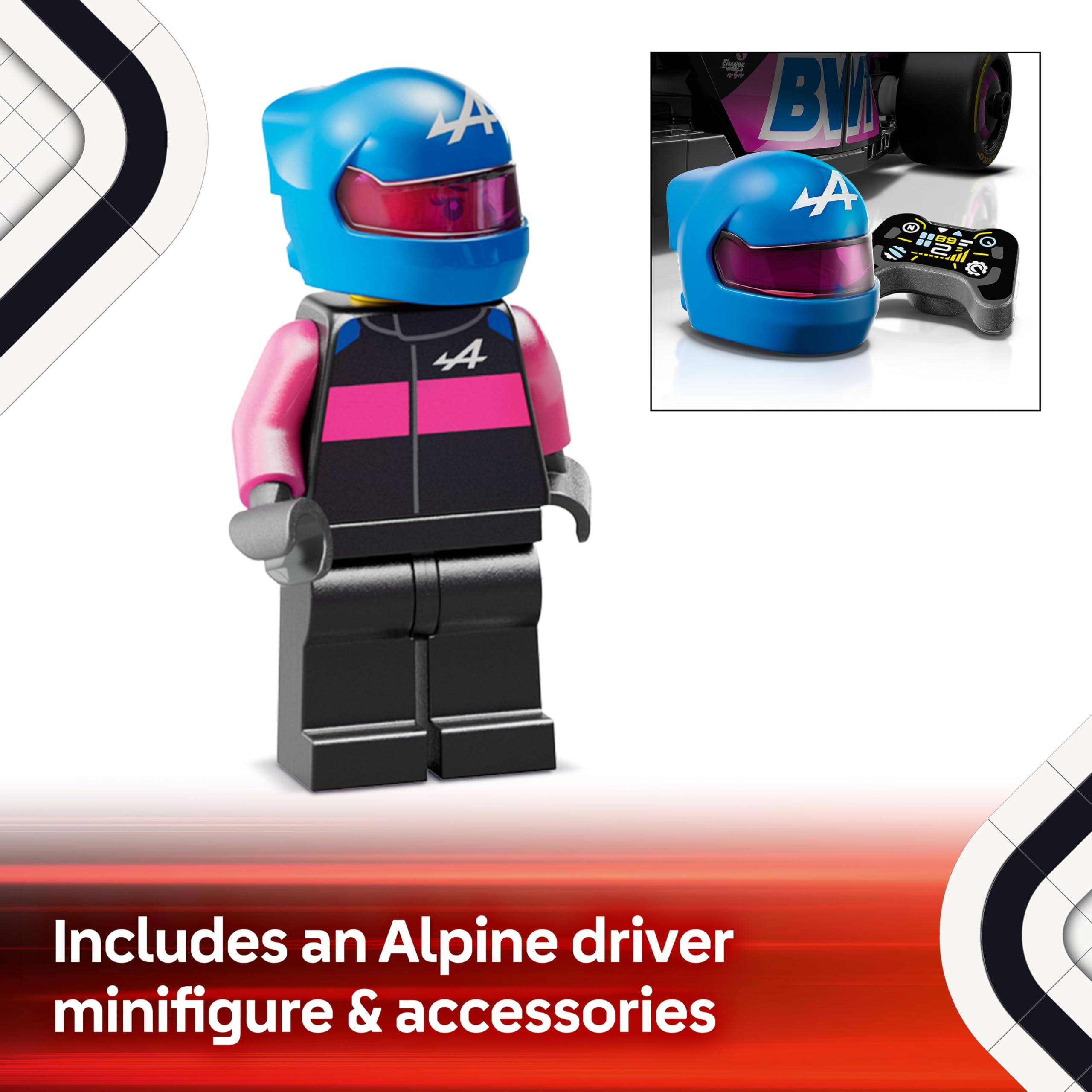 LEGO Speed Champions Ferrari SF-24 F1 Race Car Toy with a Collectible Formula 1 Driver Minifigure - Model Kits for 10+ Year Old Boys & Girls or Adult Motorsport Fans 77242 Viral Kids Toys