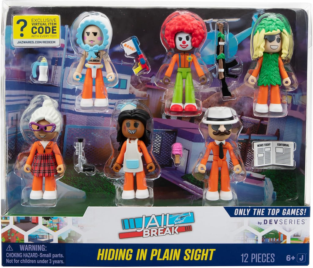 Jailbreak: Hiding in Plain Sight Multipack by DevSeries 6 Pack Jazwares