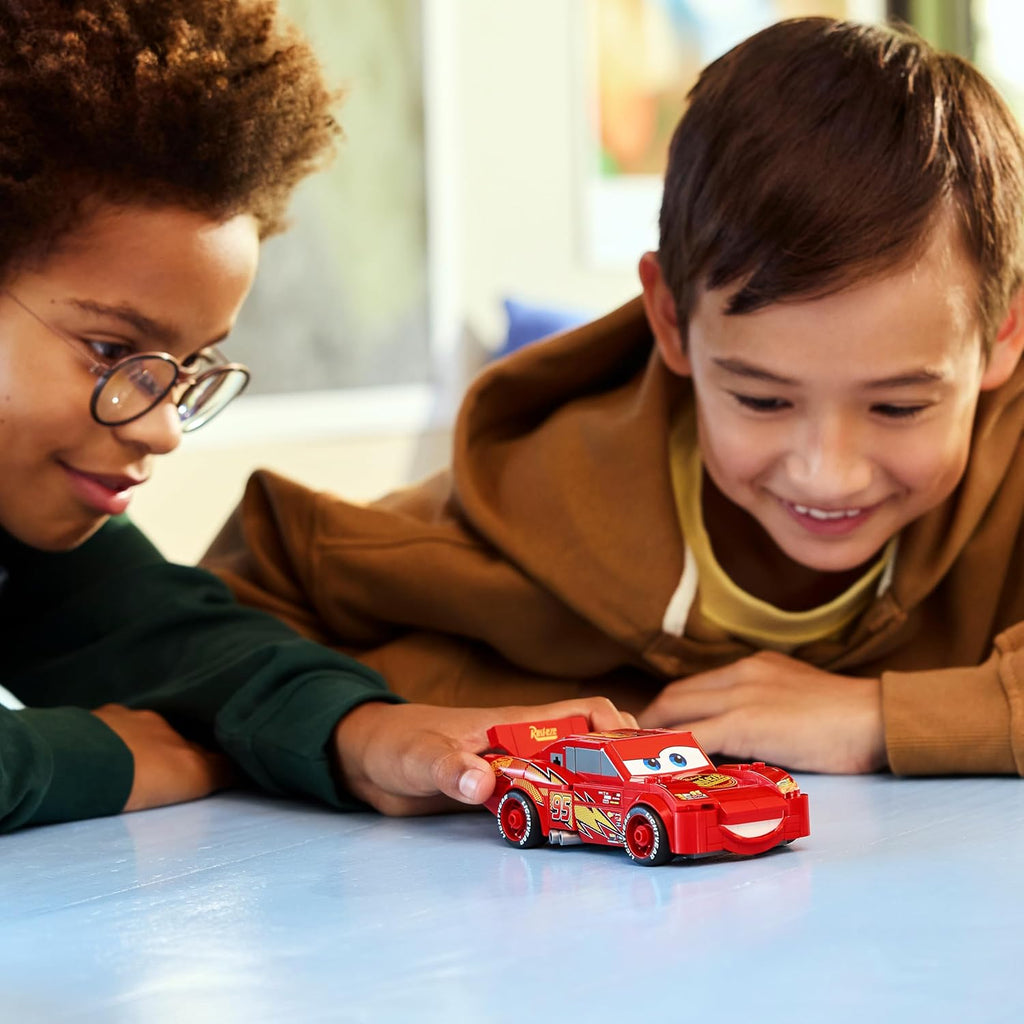 LEGO Speed Champions Lightning McQueen Race Car Toy - Collectible Model Kit w/a Detailed Undercarriage - Disney Gift for 9+ Year Old Boys, Girls & Pixar Cars Movie Fans - 77255 Viral Kids Toys