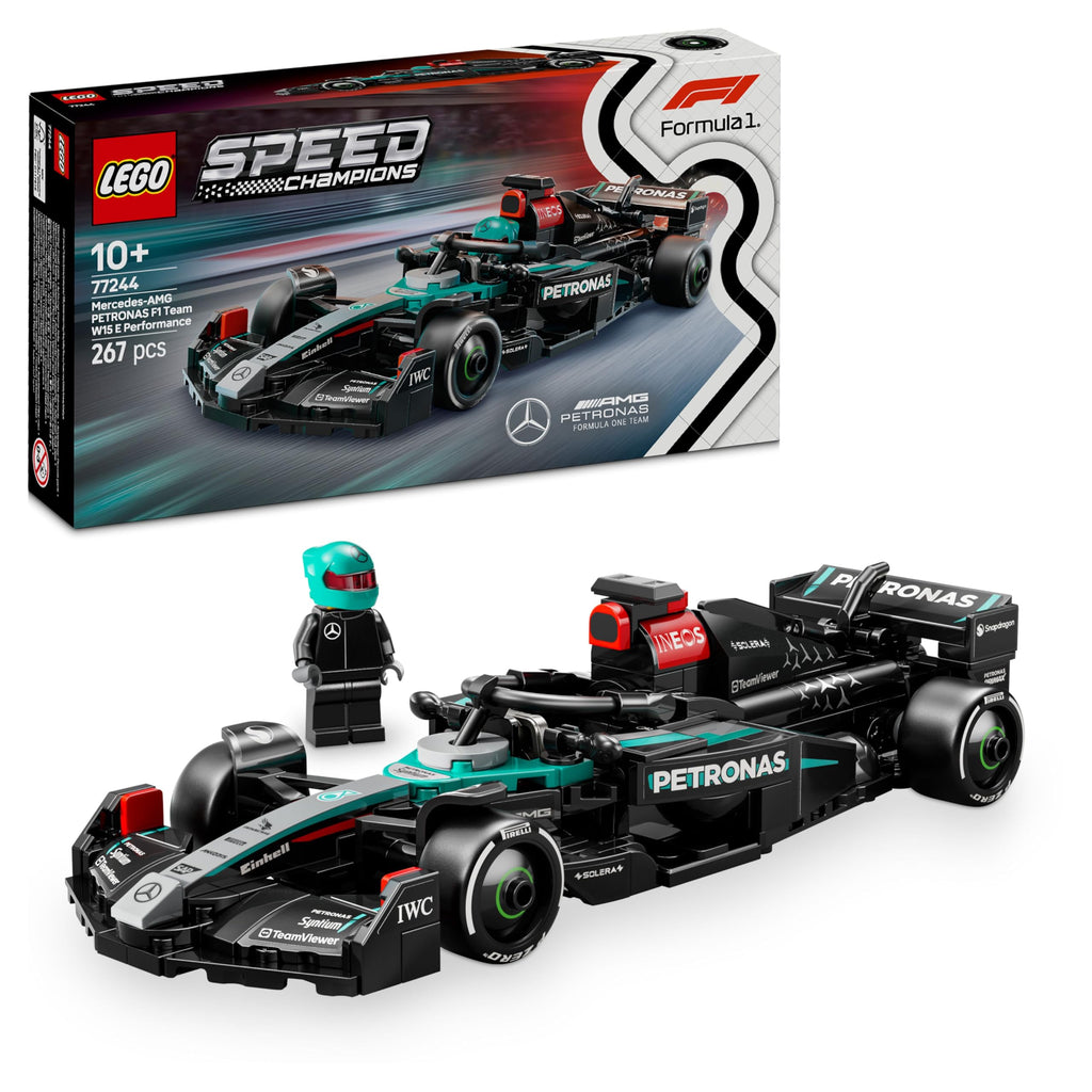 LEGO Speed Champions Ferrari SF-24 F1 Race Car Toy with a Collectible Formula 1 Driver Minifigure - Model Kits for 10+ Year Old Boys & Girls or Adult Motorsport Fans 77242 Viral Kids Toys