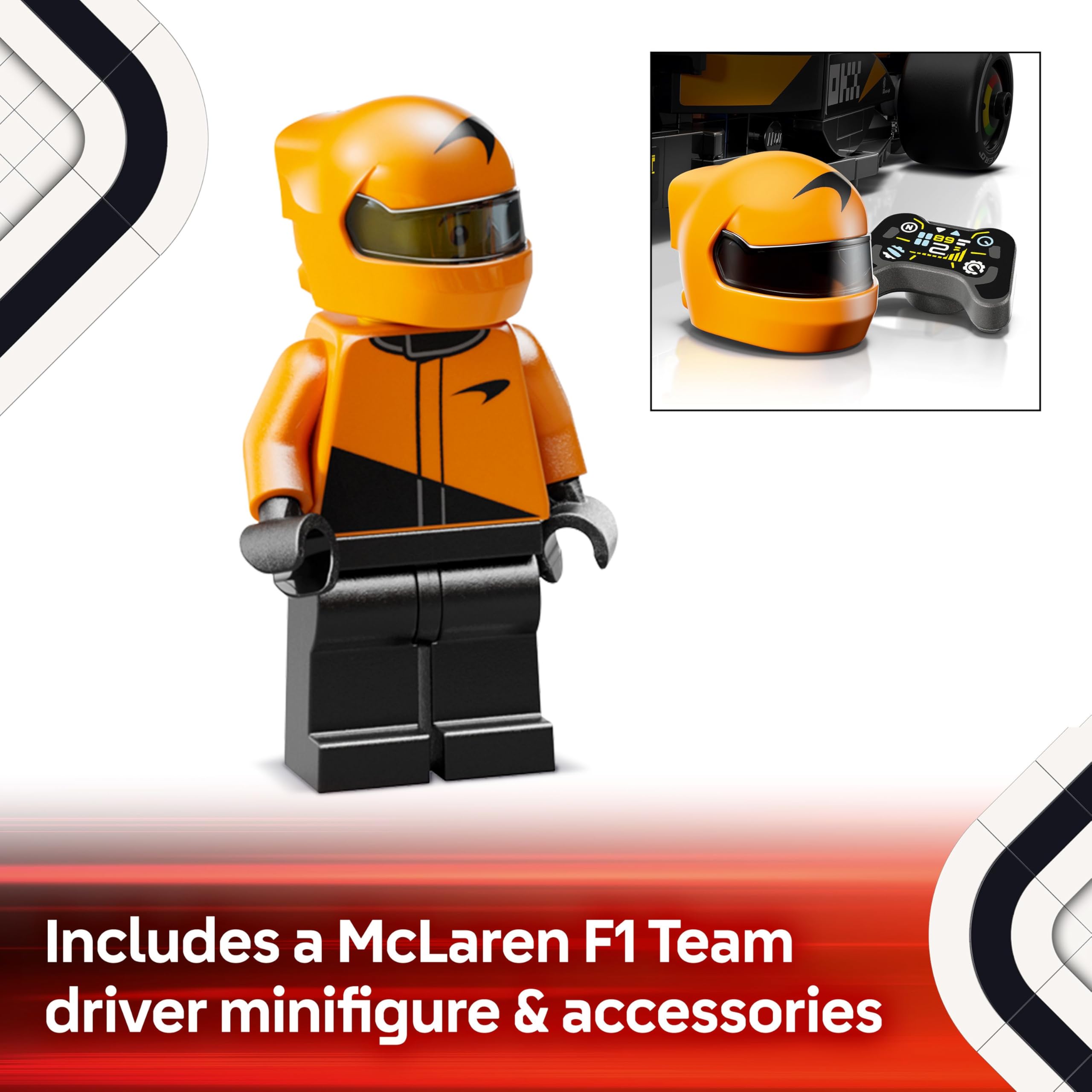 LEGO Speed Champions Ferrari SF-24 F1 Race Car Toy with a Collectible Formula 1 Driver Minifigure - Model Kits for 10+ Year Old Boys & Girls or Adult Motorsport Fans 77242 Viral Kids Toys