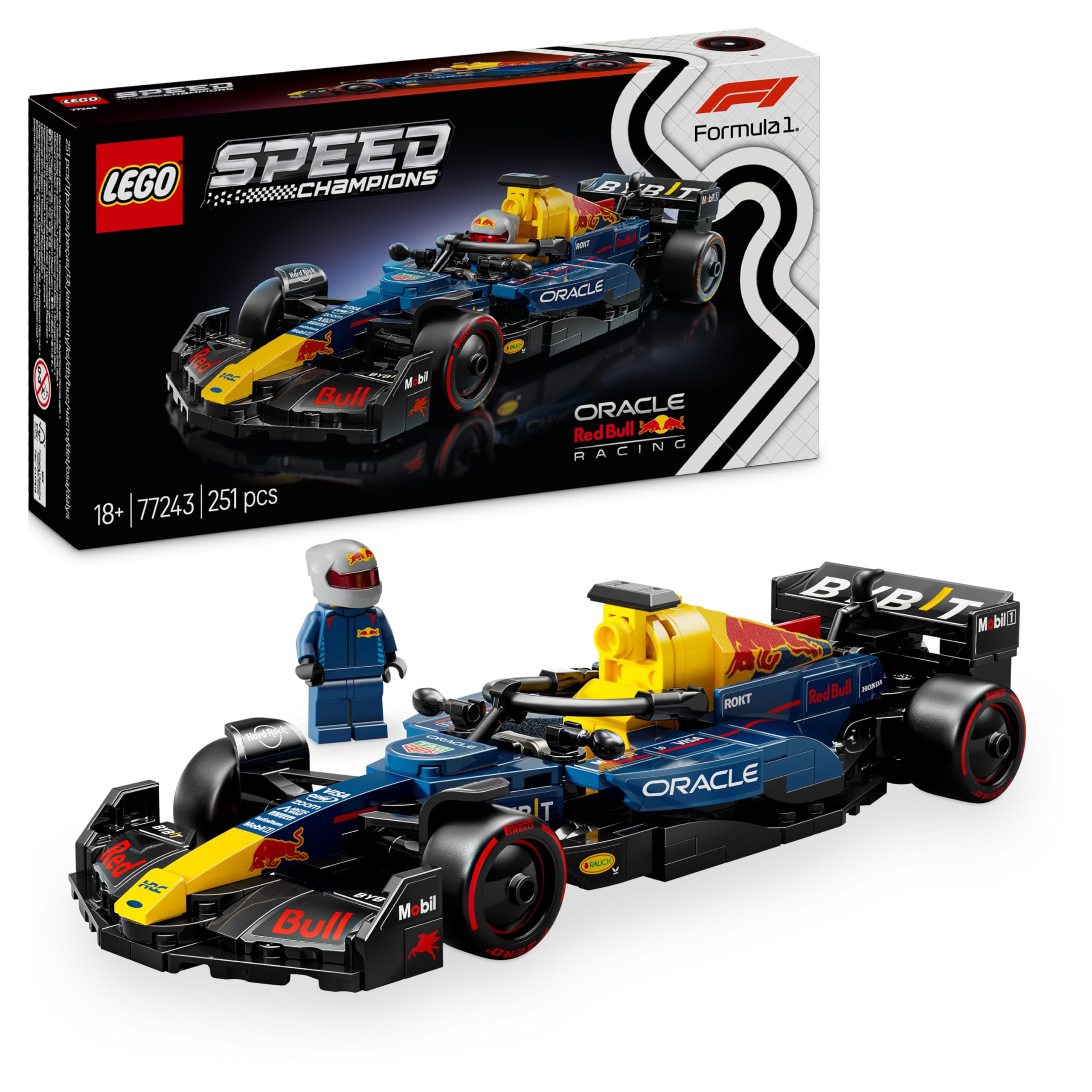 LEGO Speed Champions Ferrari SF-24 F1 Race Car Toy with a Collectible Formula 1 Driver Minifigure - Model Kits for 10+ Year Old Boys & Girls or Adult Motorsport Fans 77242 Viral Kids Toys