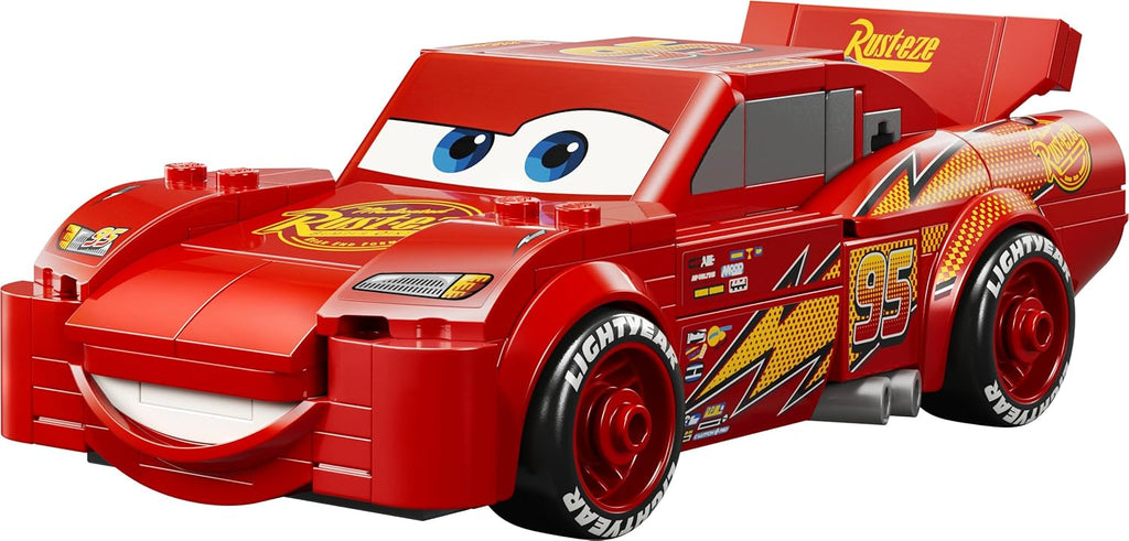 LEGO Speed Champions Lightning McQueen Race Car Toy - Collectible Model Kit w/a Detailed Undercarriage - Disney Gift for 9+ Year Old Boys, Girls & Pixar Cars Movie Fans - 77255 Viral Kids Toys