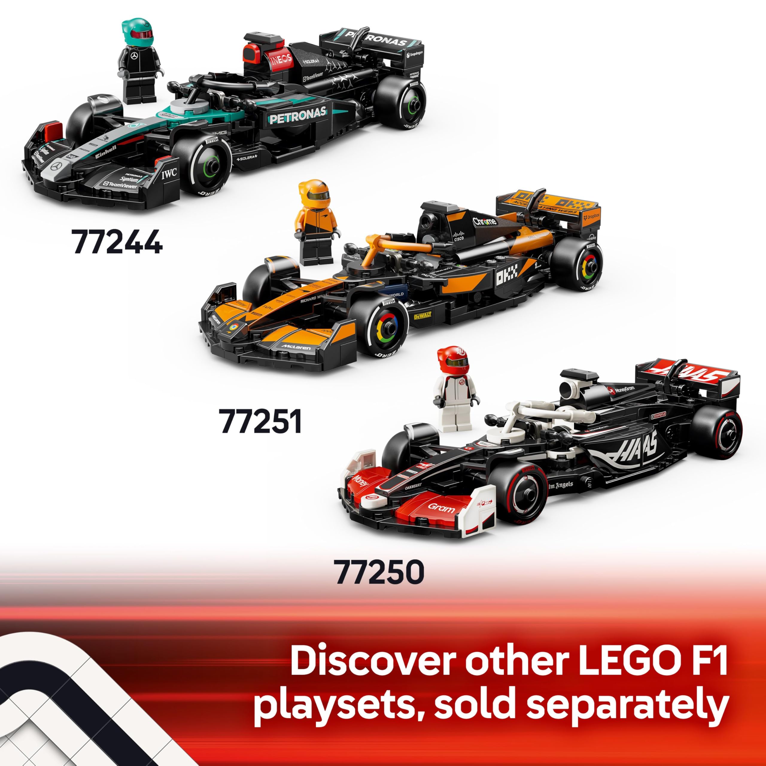 LEGO Speed Champions Ferrari SF-24 F1 Race Car Toy with a Collectible Formula 1 Driver Minifigure - Model Kits for 10+ Year Old Boys & Girls or Adult Motorsport Fans 77242 Viral Kids Toys