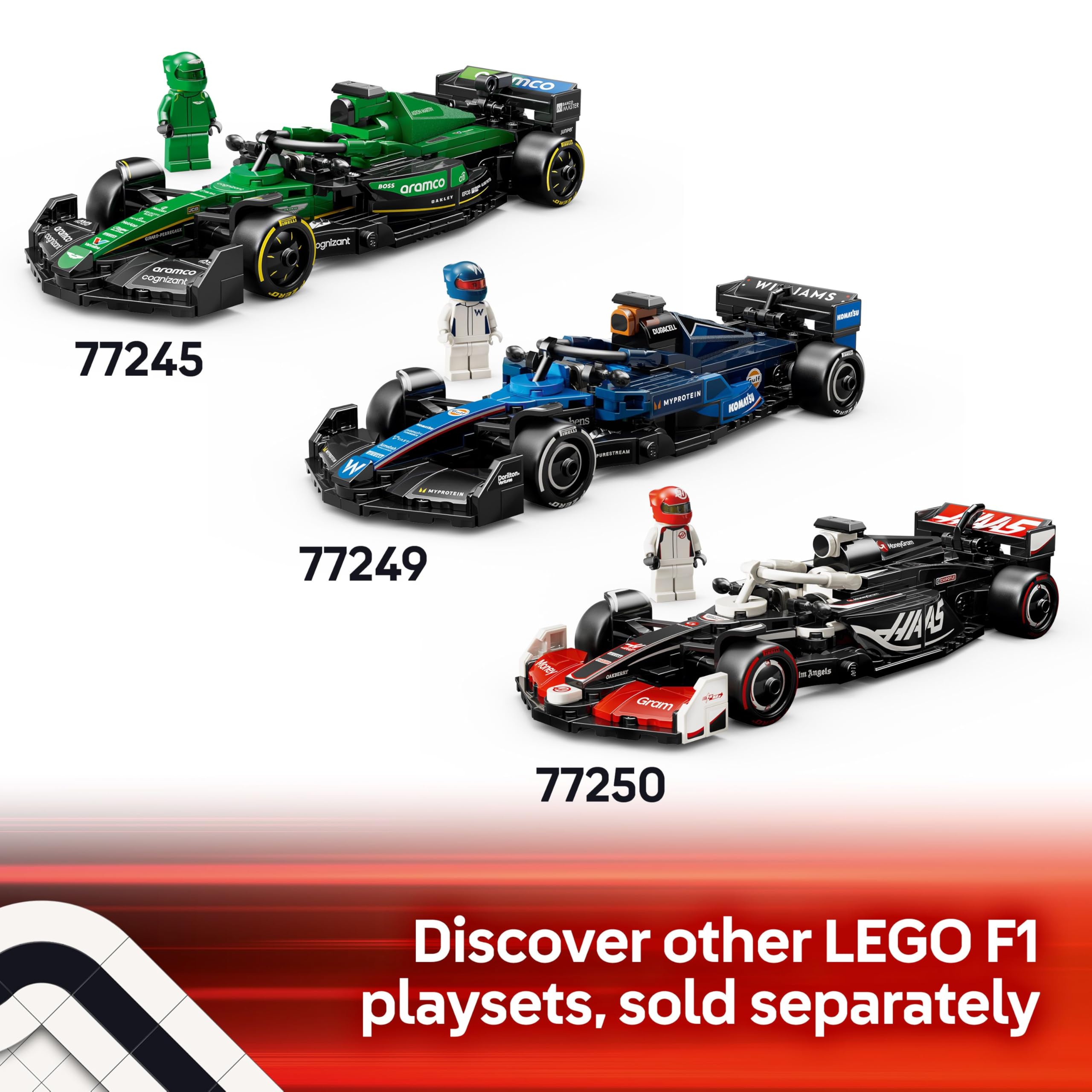 LEGO Speed Champions Ferrari SF-24 F1 Race Car Toy with a Collectible Formula 1 Driver Minifigure - Model Kits for 10+ Year Old Boys & Girls or Adult Motorsport Fans 77242 Viral Kids Toys