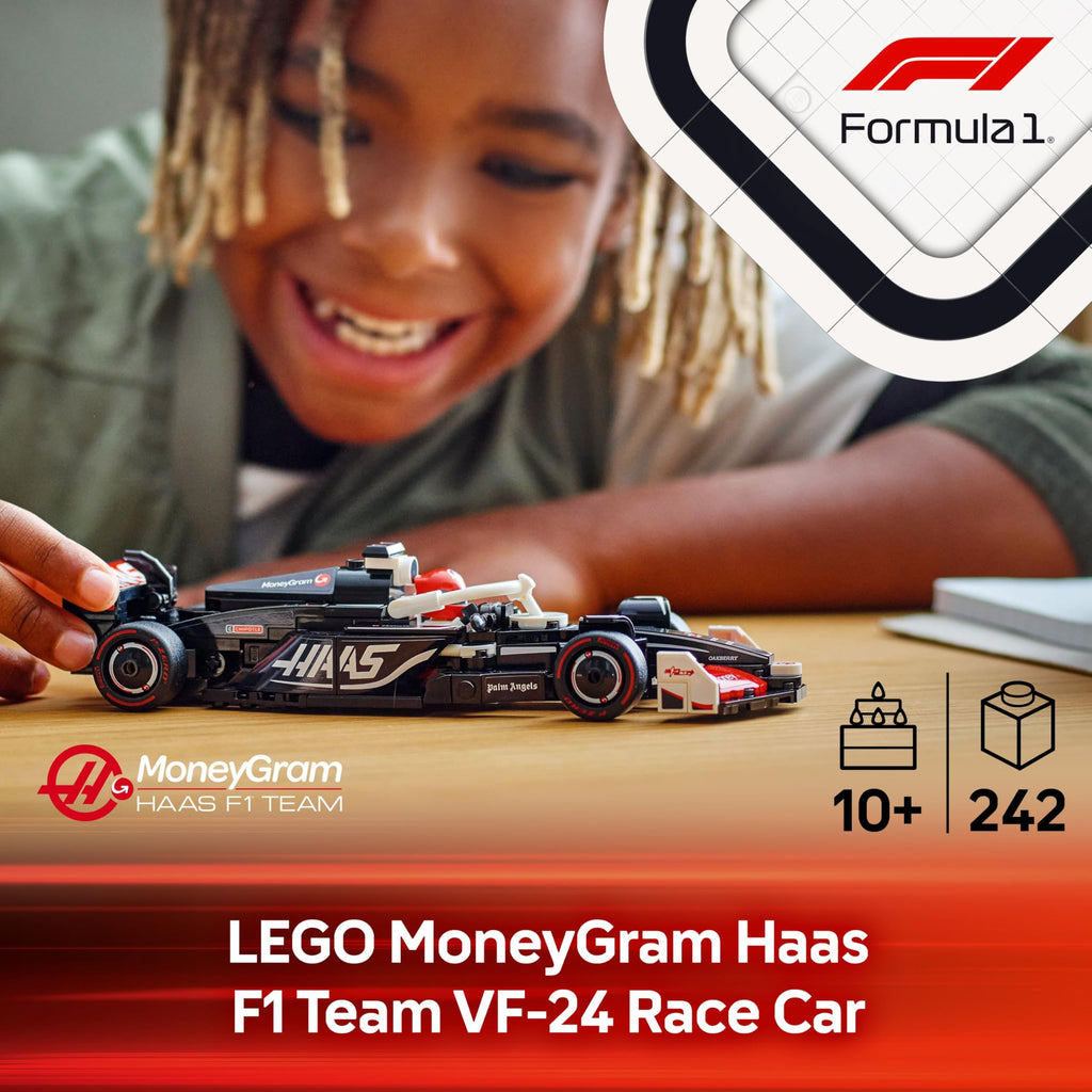 LEGO Speed Champions Ferrari SF-24 F1 Race Car Toy with a Collectible Formula 1 Driver Minifigure - Model Kits for 10+ Year Old Boys & Girls or Adult Motorsport Fans 77242 Viral Kids Toys