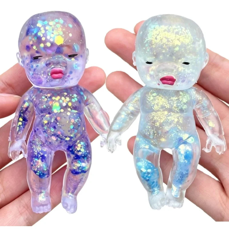 Squishy Maltose Sugar Baby Squeeze Toy Kawaii Baby Stretchable Slow Rising Fidget Toy for Adults Stress Anxiety Relief Gifts