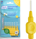 Interdental Brush, Original, Yellow, 0.7Mm/Iso 4, 8Pcs, Efficient Cleaning between Teeth, Plaque Remover and Dental Flosser for Small Gaps