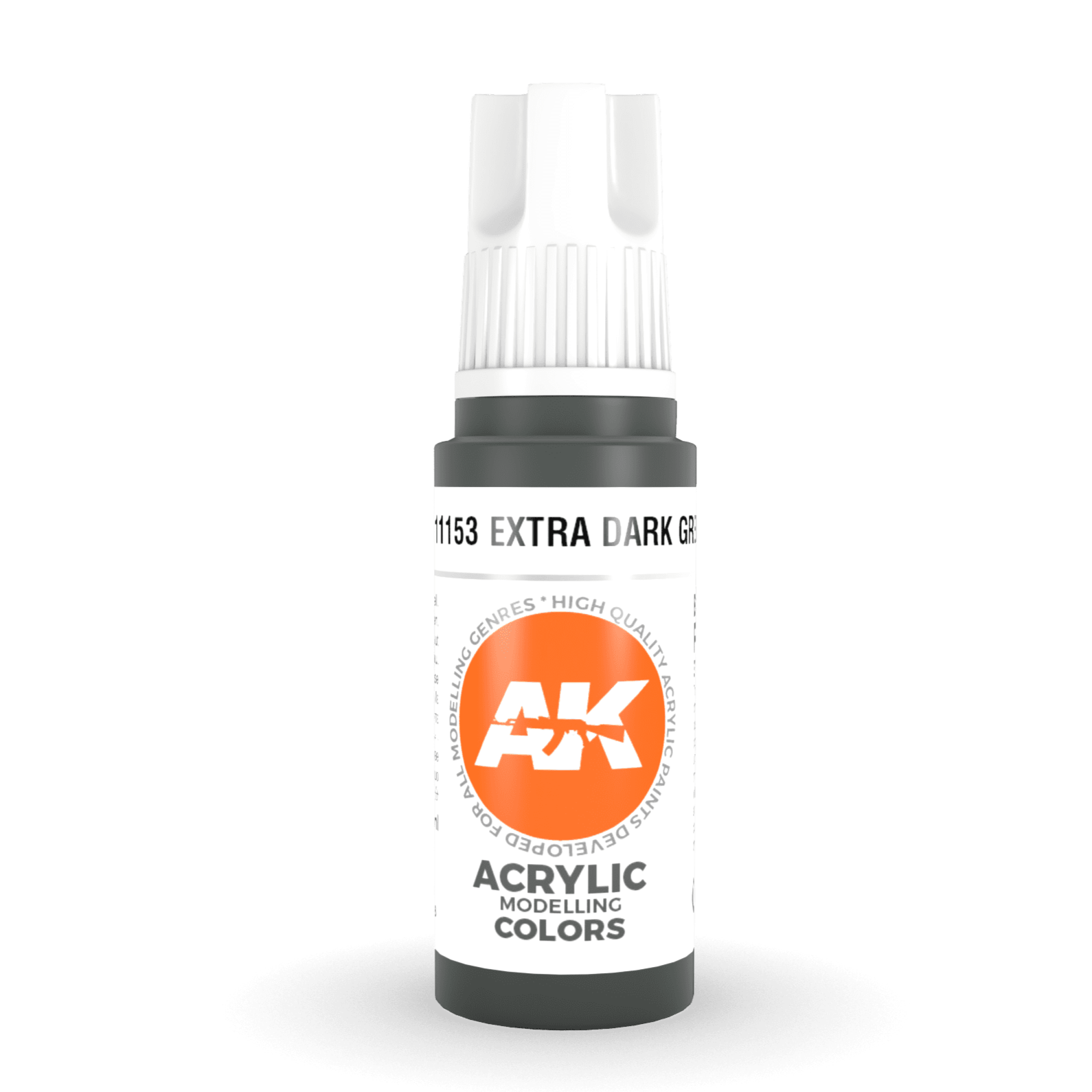 AK Interactive 3rd Gen Acrylic - Extra Dark Green (formerly "Faded Olive Green") 17ml AK11153 AK