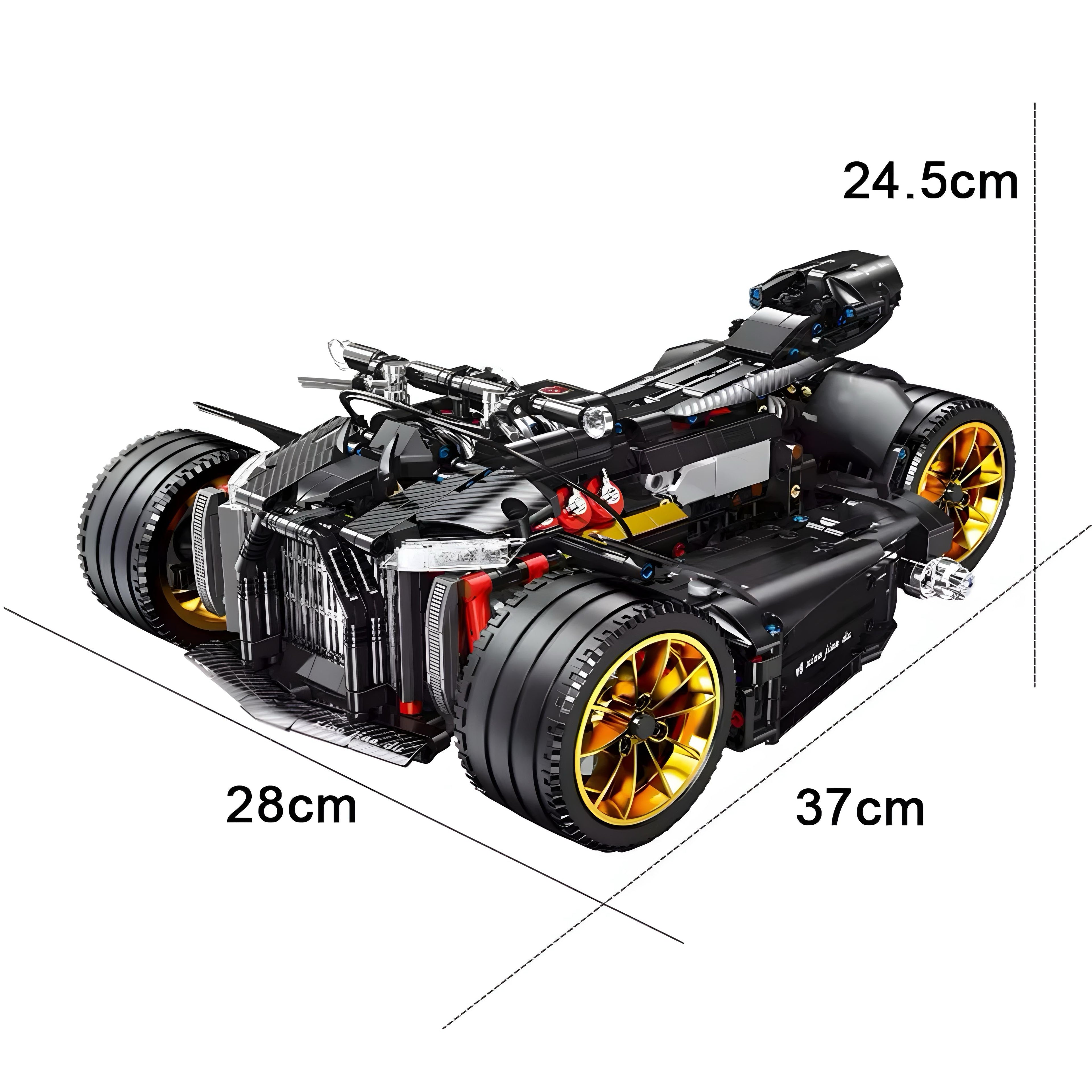 V8M Motorcycle | 2054pcs RBrickstem®