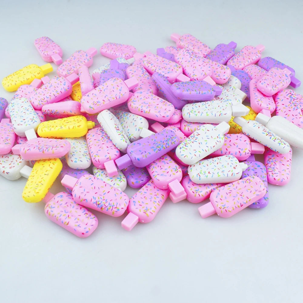 10-30Pcs Fun 4.9cm Cute Ice Cream Pen for Birthday Party Wedding Carnival Gift Pinata Gift Bag Treasure Box Filler School Prizes Viral Kids Toys
