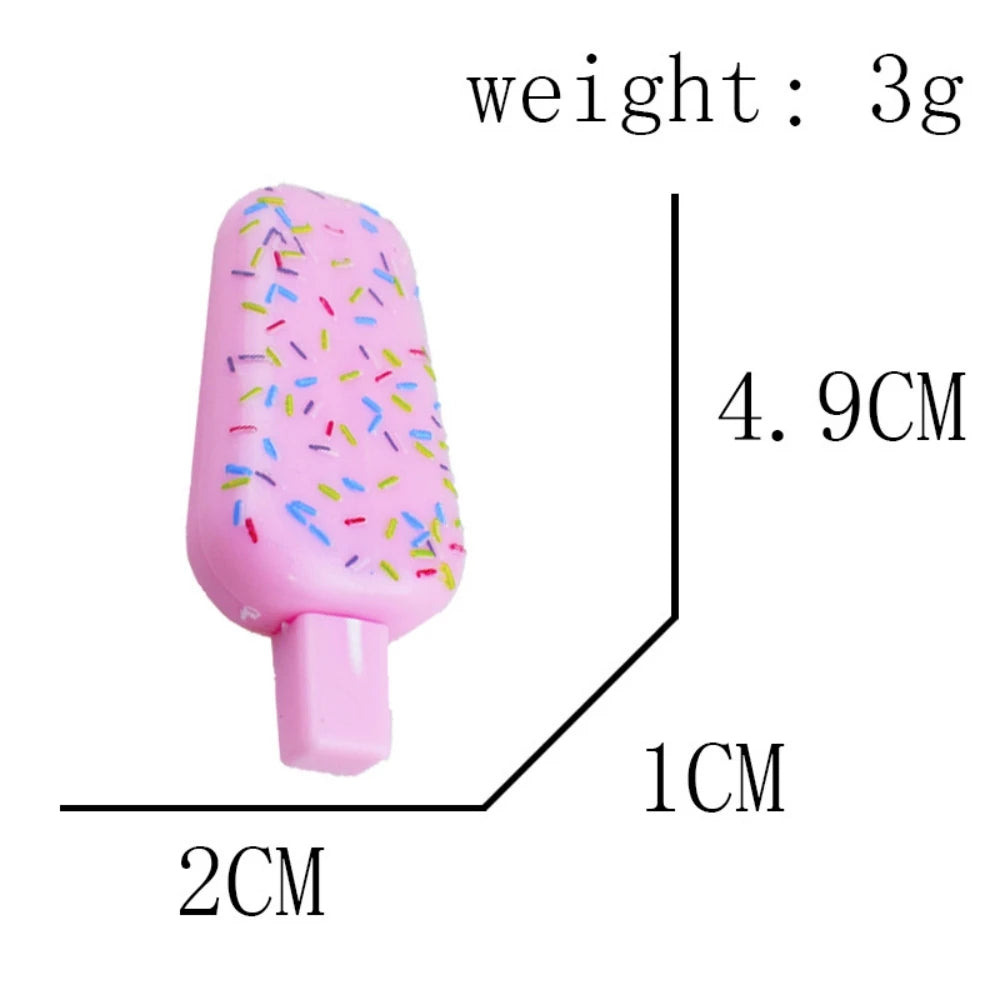 10-30Pcs Fun 4.9cm Cute Ice Cream Pen for Birthday Party Wedding Carnival Gift Pinata Gift Bag Treasure Box Filler School Prizes Viral Kids Toys