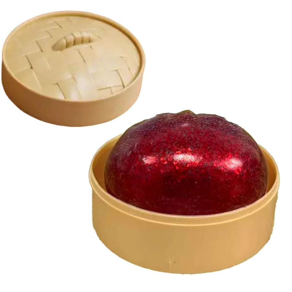 Glitter Dumpling Squishies Toy Bun Baozi Dumpling Mystery Box Colorful Food Squishy Sensory Fidget Toy anti Stress Squeeze Balls