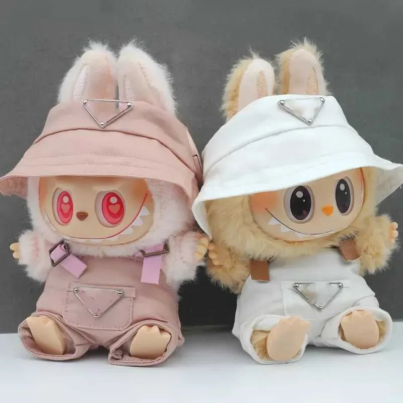 Fashion New Doll Apparel Labubu Doll Clothes Designer Only Clothes Hoodies Trendy Brand Knitted Pants Fishermans Hat Accessories