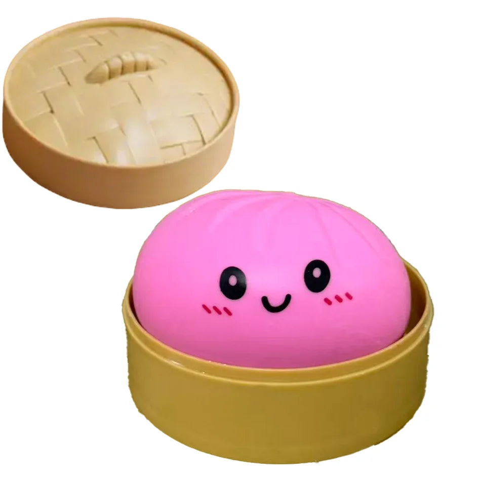 Glitter Dumpling Squishies Toy Bun Baozi Dumpling Mystery Box Colorful Food Squishy Sensory Fidget Toy anti Stress Squeeze Balls