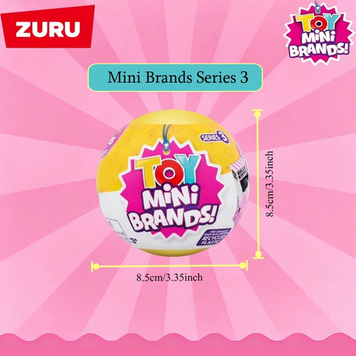 5 Surprise Mini Brands Toys Series 3 Blind Storage Box Mystery Collectibles 90 Minis Simulation Model Supermarket Series