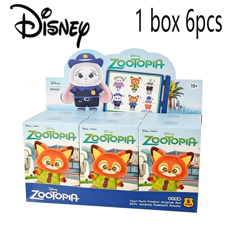 NEW 2026  Zootopia Series Blind Box， Judy Nick Vinyl Plush Cartoon， Character Pendant Trendy Toys Box Christmas Gift。。。