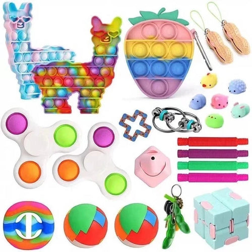 3-50Pcs Random Fidget Toys Mystery Gifts Pack Surprise Box 300 Different Fidget Set Antistress Relief Toys for Kids