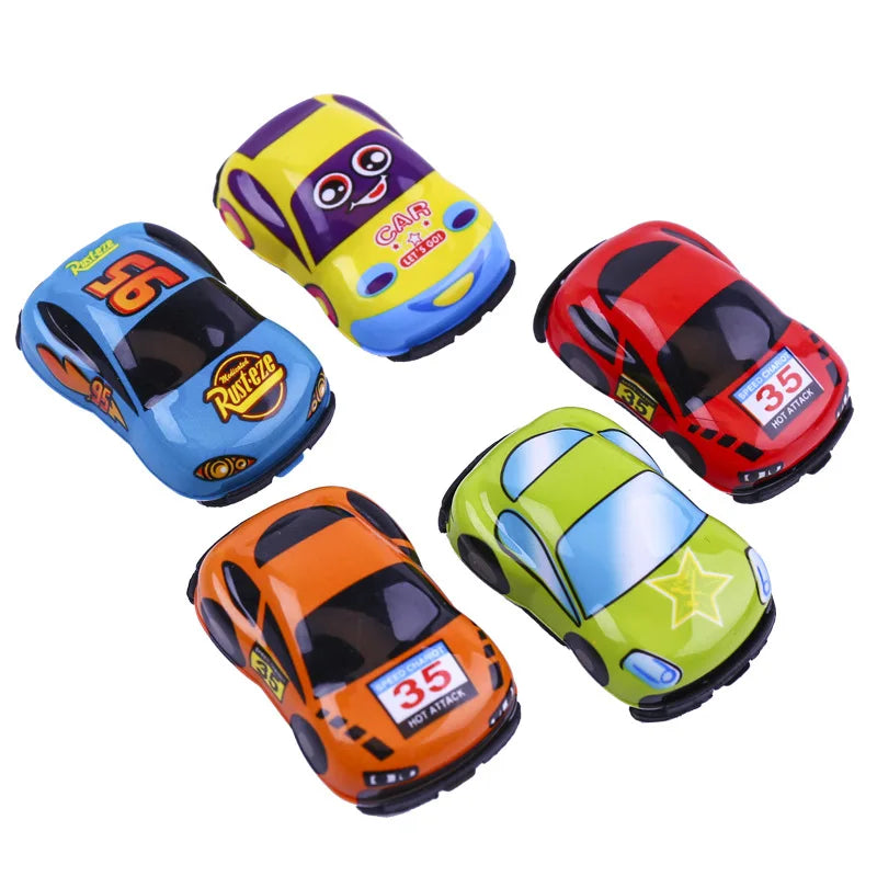 20Pcs/Lot Cartoon Toys Cute Plastic Pull Back Cars Plane Toy Cars for Child Mini Car Model Funny Kids Toys Kindergarten Toys DDJ