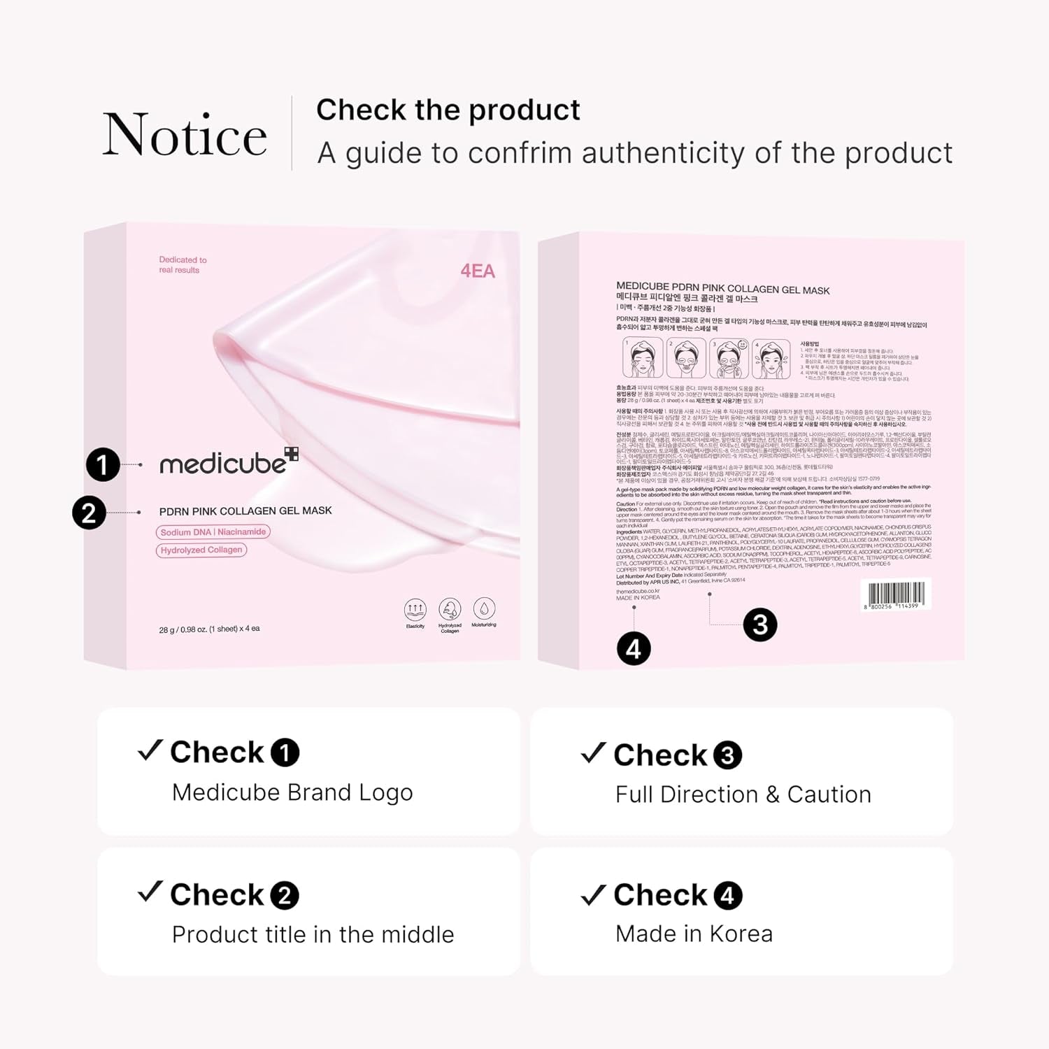 Jelly Gel Mask with Salmon DNA PDRN Pink Collagen | Overnight Face Mask for Glass Glow Skin | Elasticity, Hydrating, Firming and Moisturizing | Korean Skincare, 28G X 4Ea