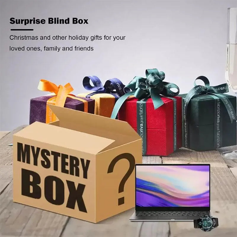 Mystery Box Electronics Random Boxes Birthday Surprise Gifts Lucky Gifts for Adults Such as Bluetooth Speakers Bluetooth Headsets Watches Headset