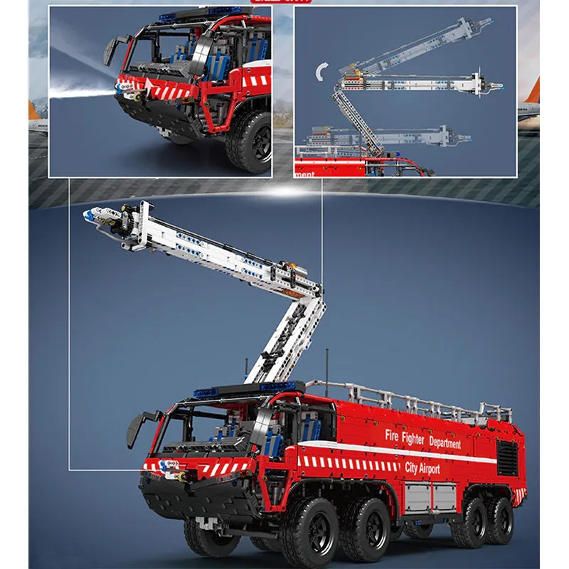 Airport Firetruck 6653pcs RBrickstem®