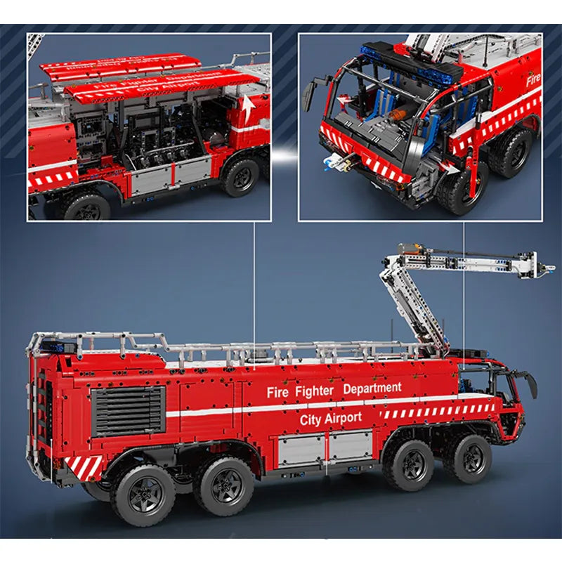Airport Firetruck 6653pcs RBrickstem®